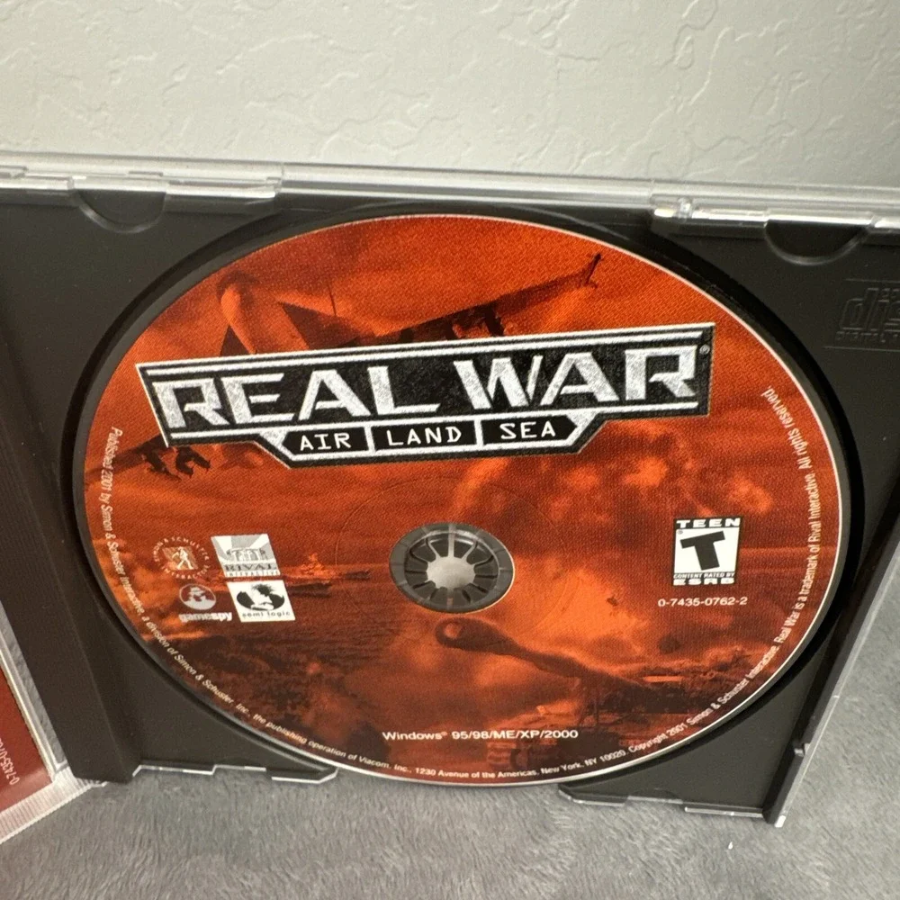 Real War Air Land & Sea‎ PC Game CD Rom (PC, 2001)