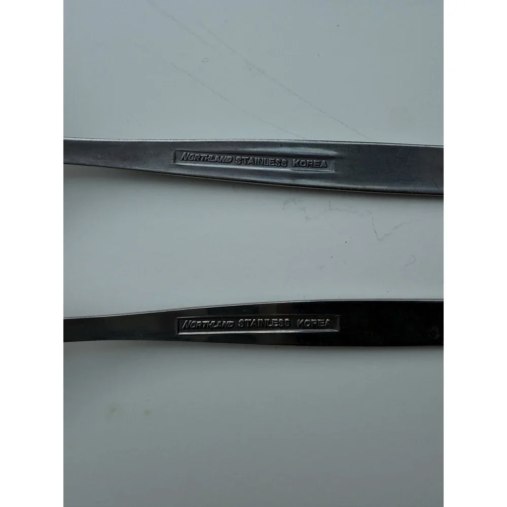 Oneida Northland Caledonia Stainless Korea Spoon Butter Knife Speader MSM VTG