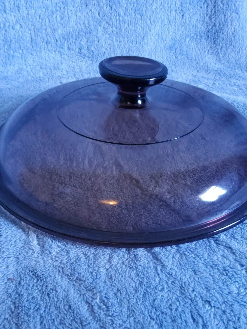 Vintage Pyrex Visions Cranberry Amethyst Purple Glass Lid V-2.5-C 8.5