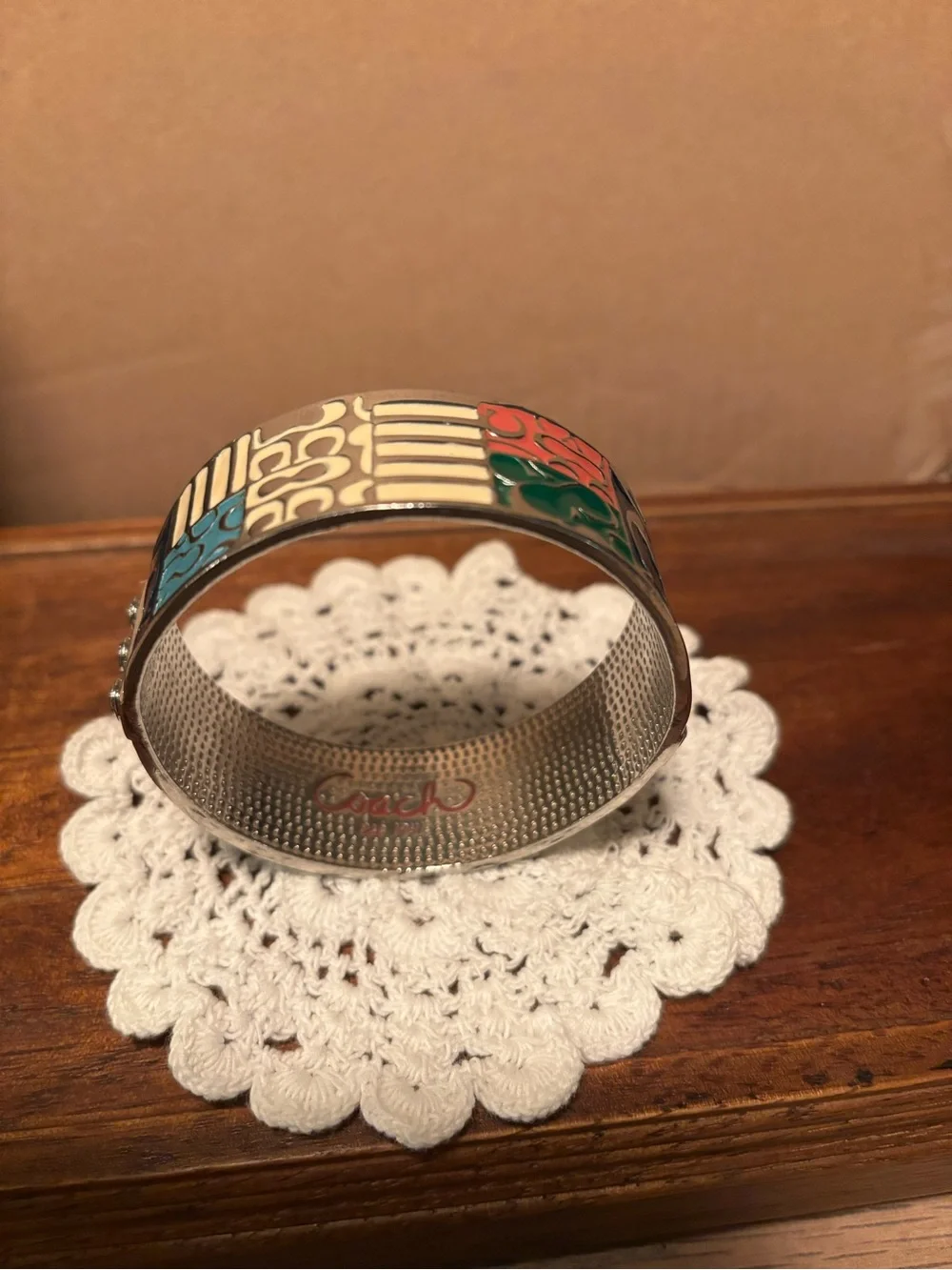 Coach bangle colorful