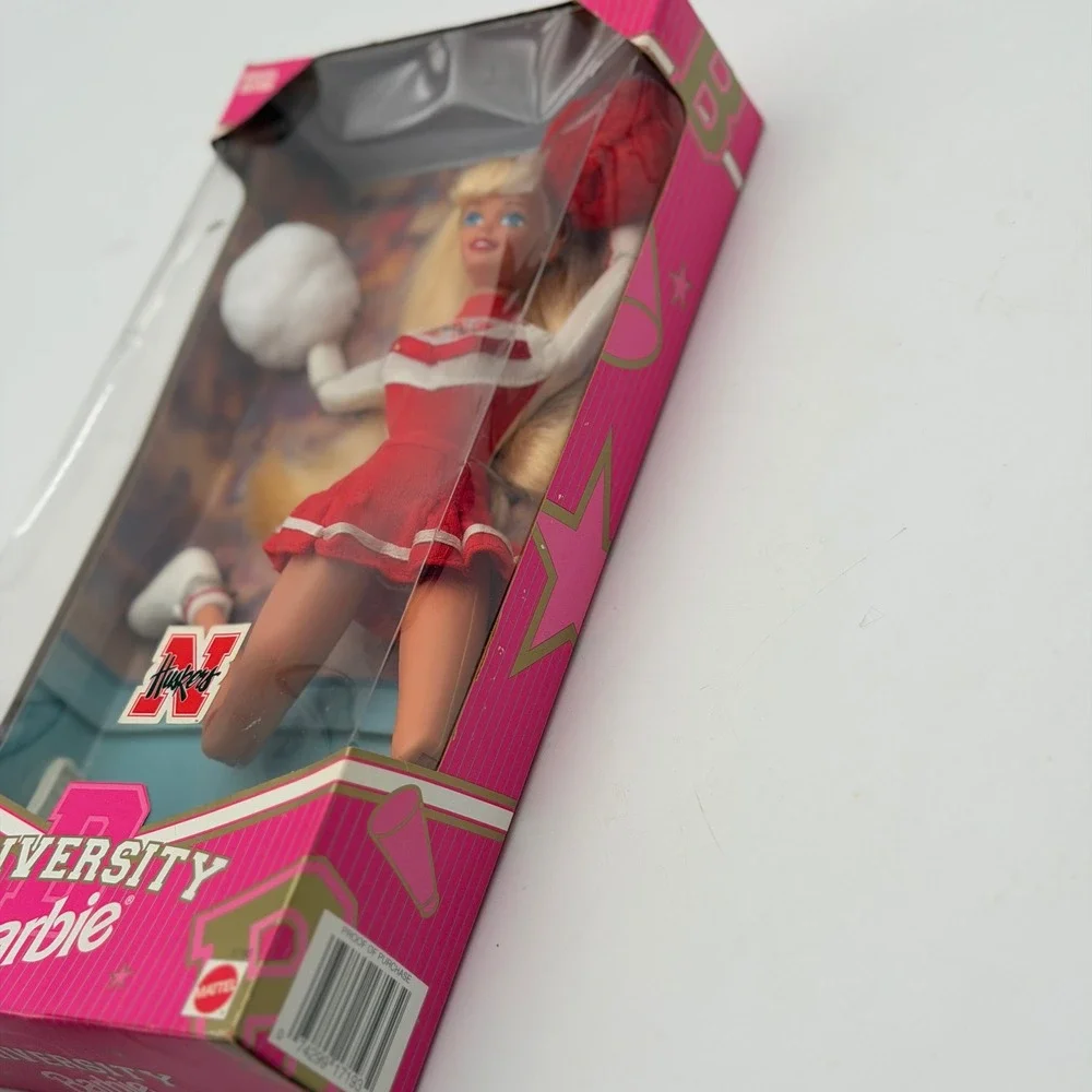 Mattel University Barbie Nebraska Huskers Special Edition Cheerleader Doll 17193