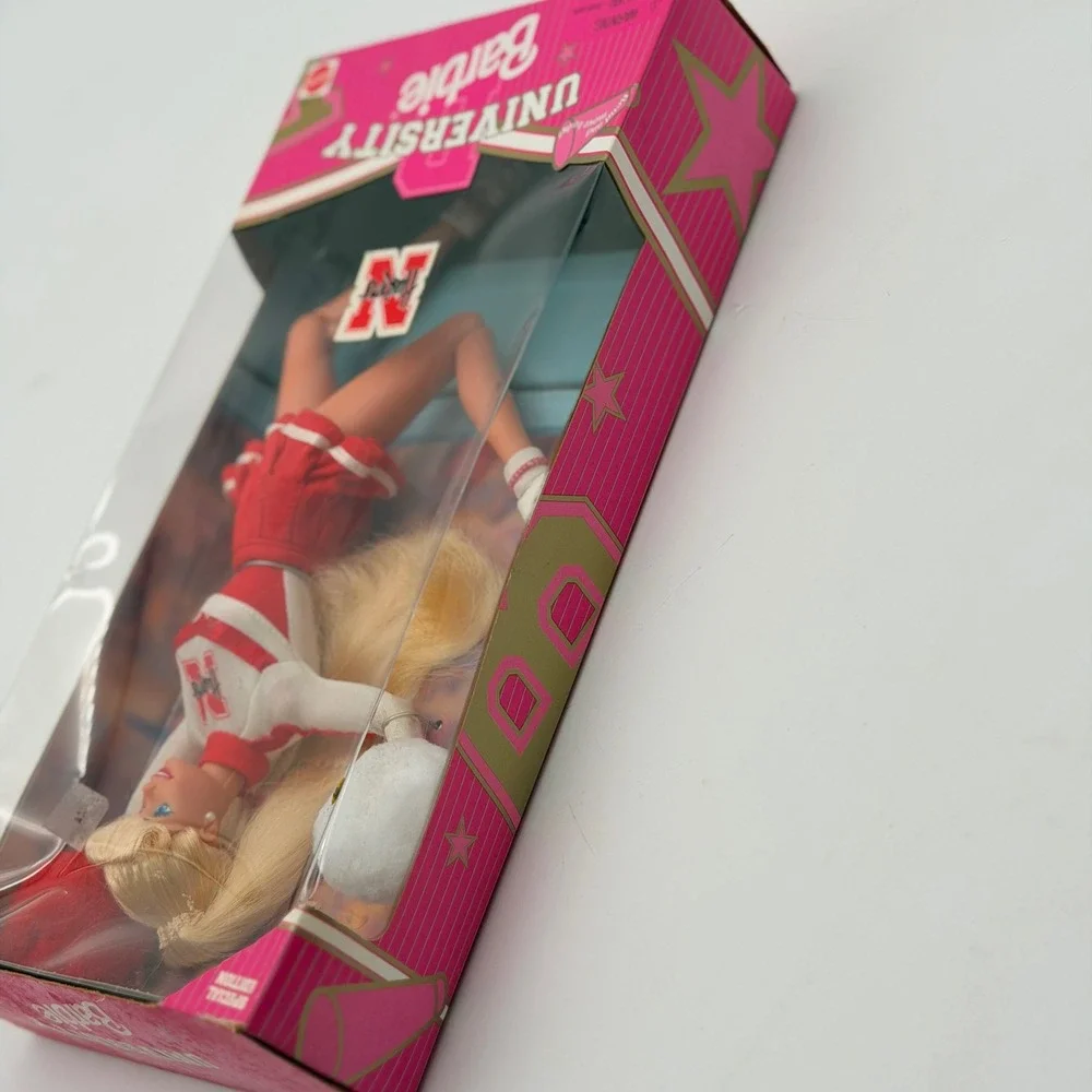 Mattel University Barbie Nebraska Huskers Special Edition Cheerleader Doll 17193