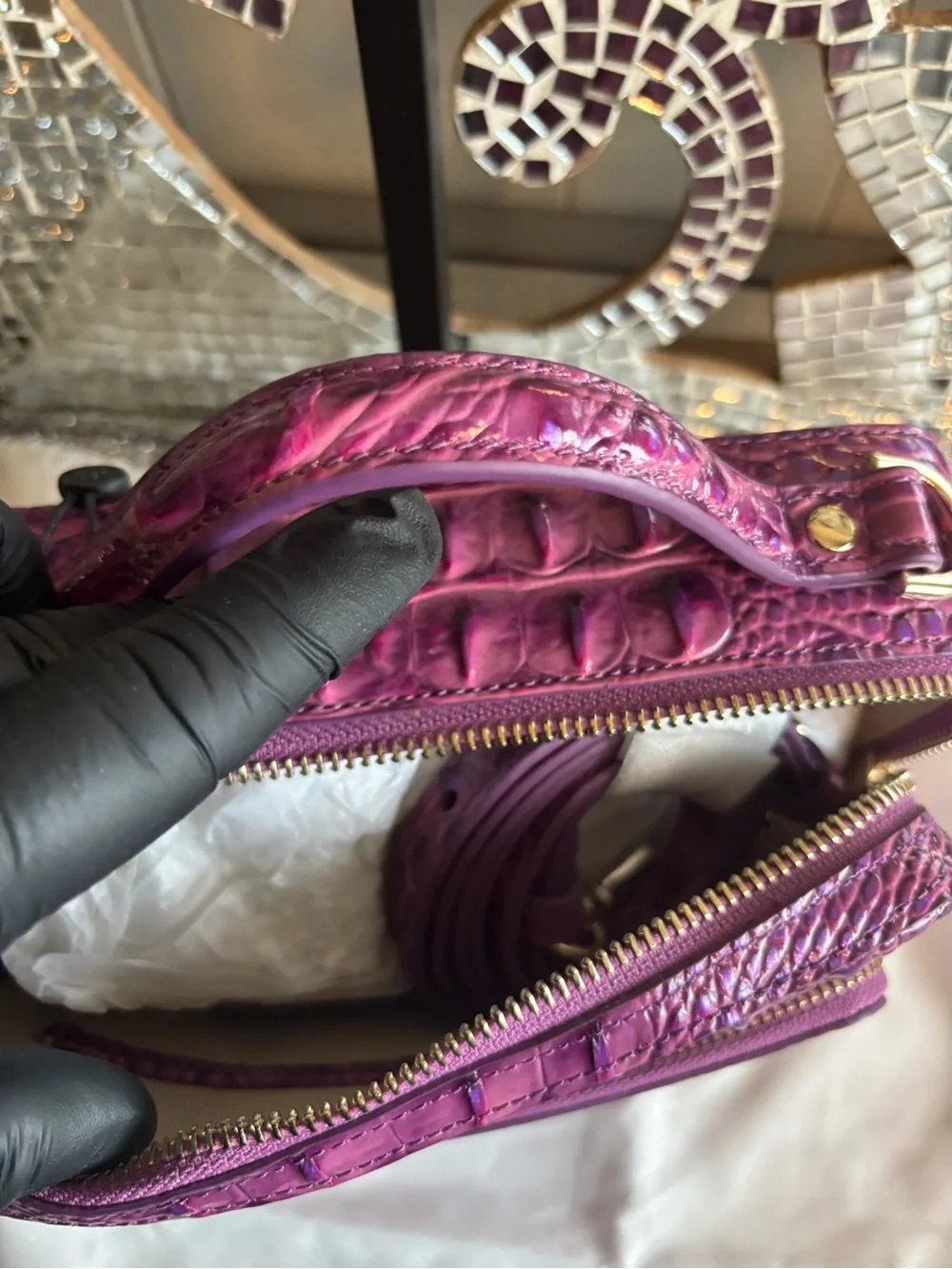 Brahmin elegant croc