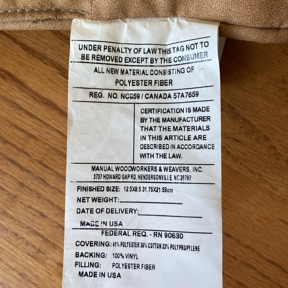 NWT The Manual Woodworkers and Weavers‎ Tapestry Barbed Wire Fences Pillow 12x8