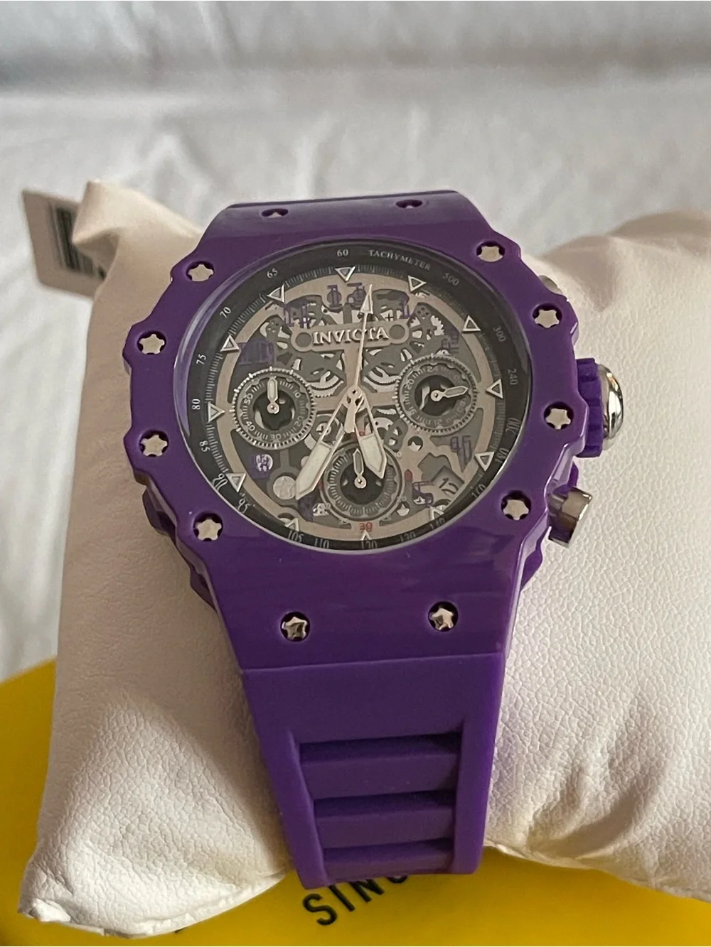 Invicta Racing Valyron Unisex Watch - 41mm, Purple (69625) new