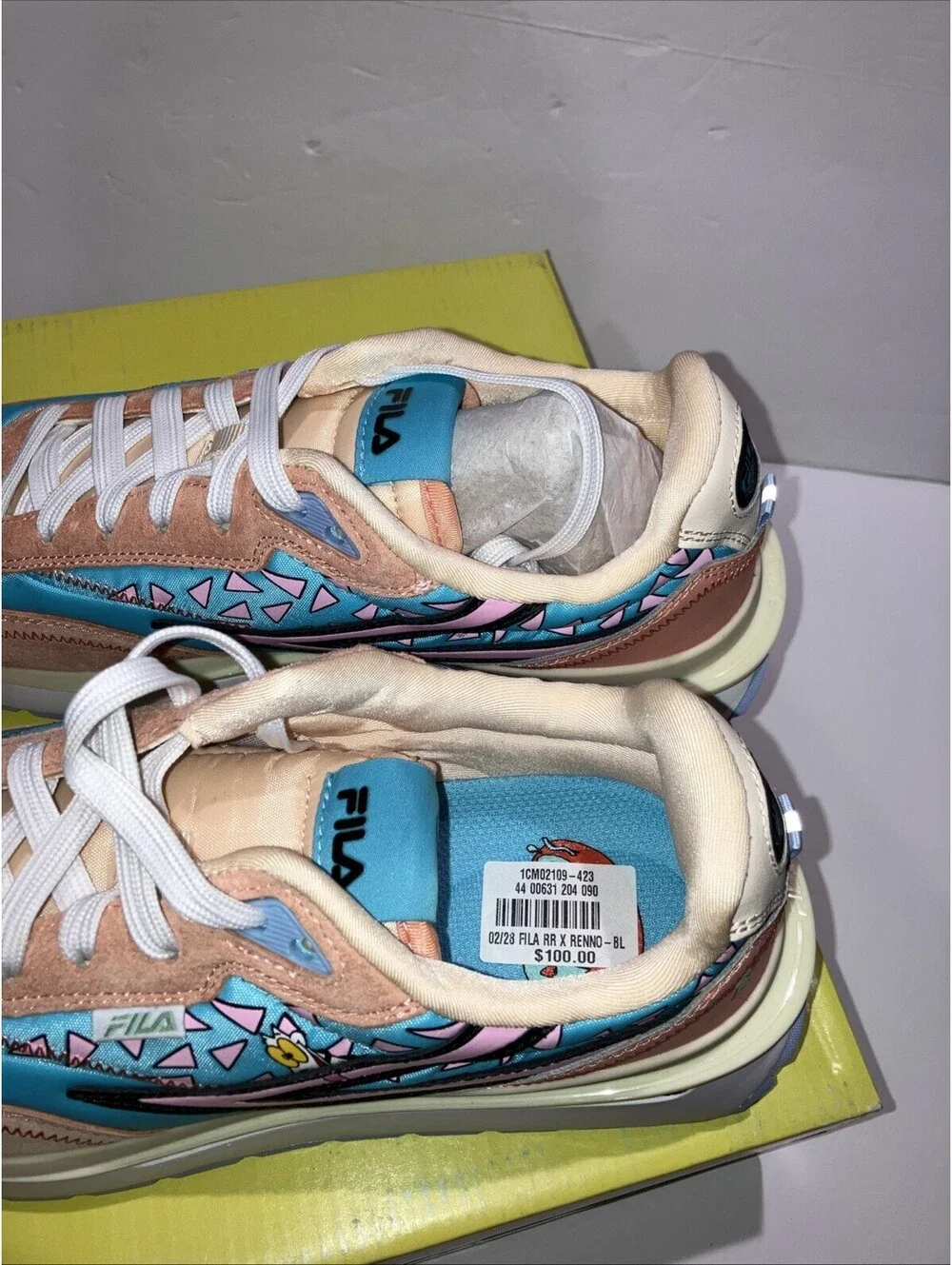 Fila RML Rocko X Renno Sneaker  Nickelodeon Collectible Shoe Men’s Size 8 NEW