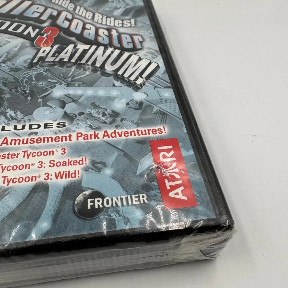 Atari RollerCoaster Tycoon 3 Platinum PC CD-ROM New Sealed Expansion Packs