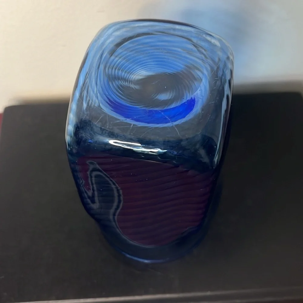 Handmade blue optic