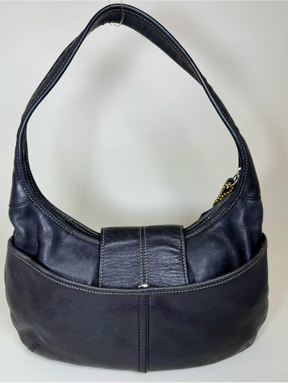 Coach 9282 Black Leather Soho Ergo Buckle Hobo Shoulder Bag Y2K