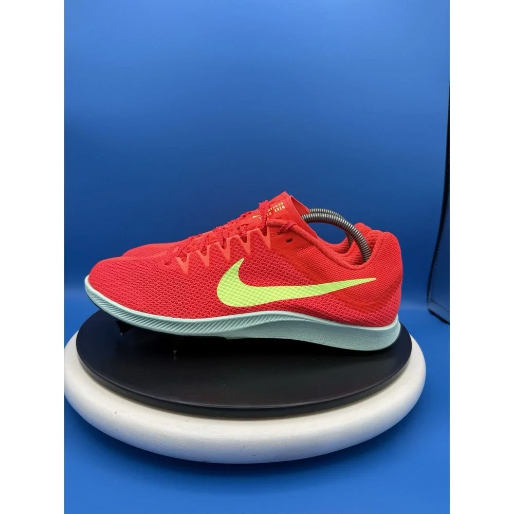 Nike Zoom Rival Distance Mens Sz 10.5 Crimson Barely Volt Track Shoes FZ9653-600