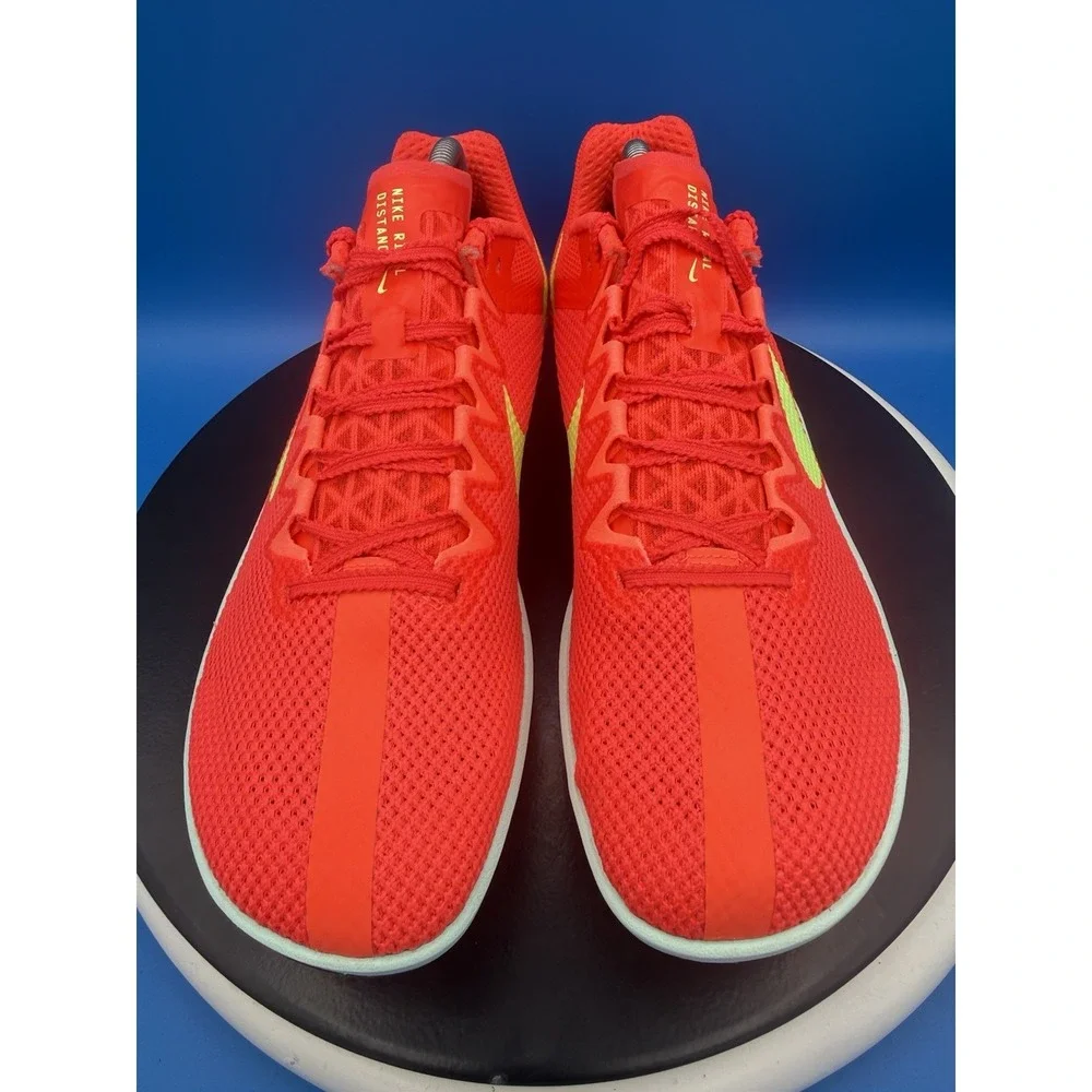 Nike Zoom Rival Distance Mens Sz 10.5 Crimson Barely Volt Track Shoes FZ9653-600