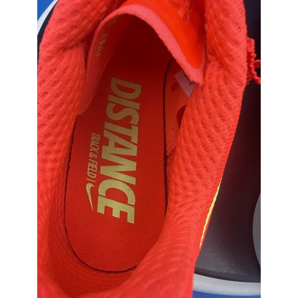 Nike Zoom Rival Distance Mens Sz 10.5 Crimson Barely Volt Track Shoes FZ9653-600