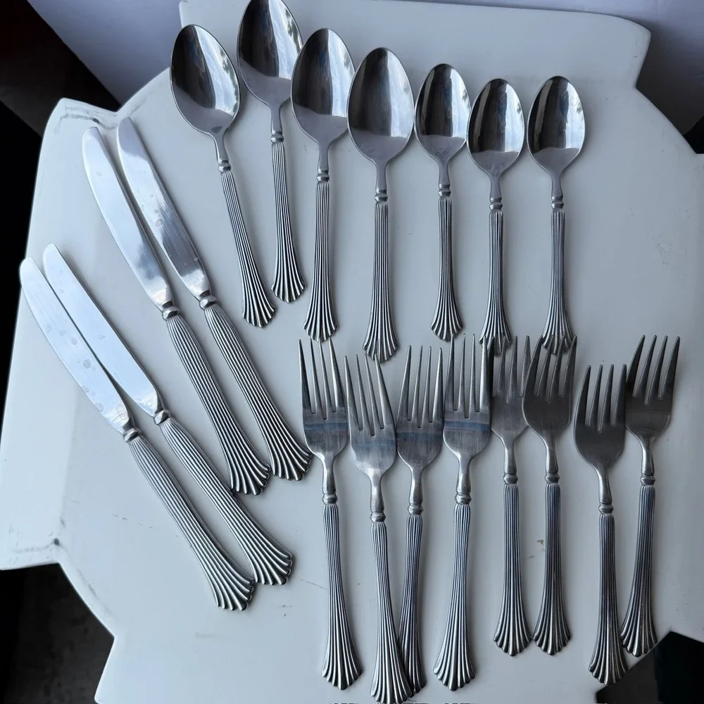 Vintage Noritake Thai Airways Flatware Lot Sherlock Holmes Spoon B-9