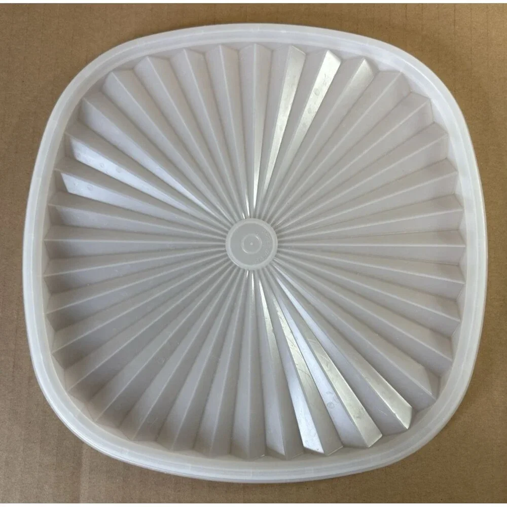 VTG Tupperware White see-through Replacement Lid
