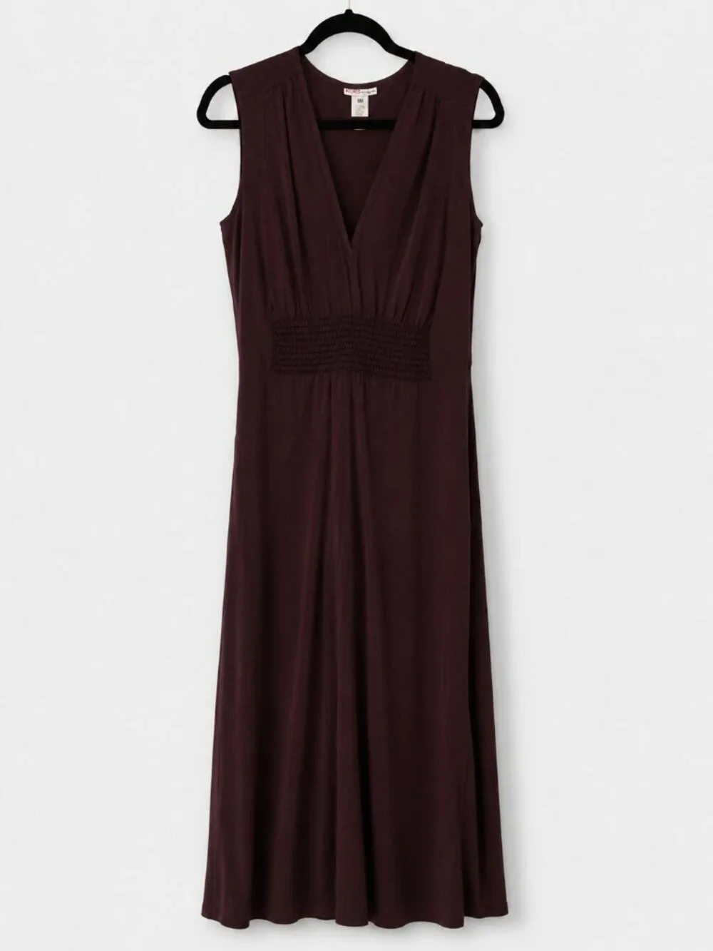 KORS Michael Kors 100% Silk Burgundy Maxi Dress Size 10 VGUC