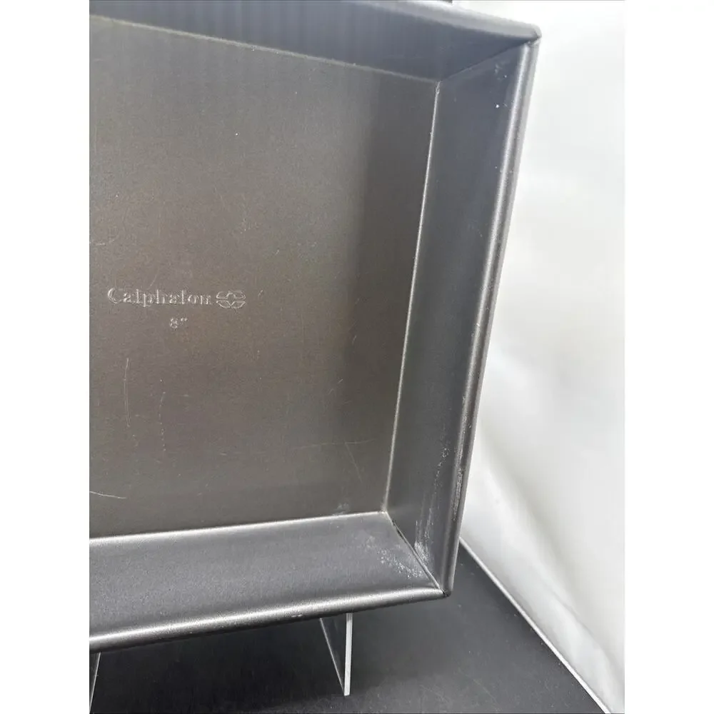 Calphalon 8” Square Nonstick Cake Brownie Baking Pan Heavy Gauge Steel USA