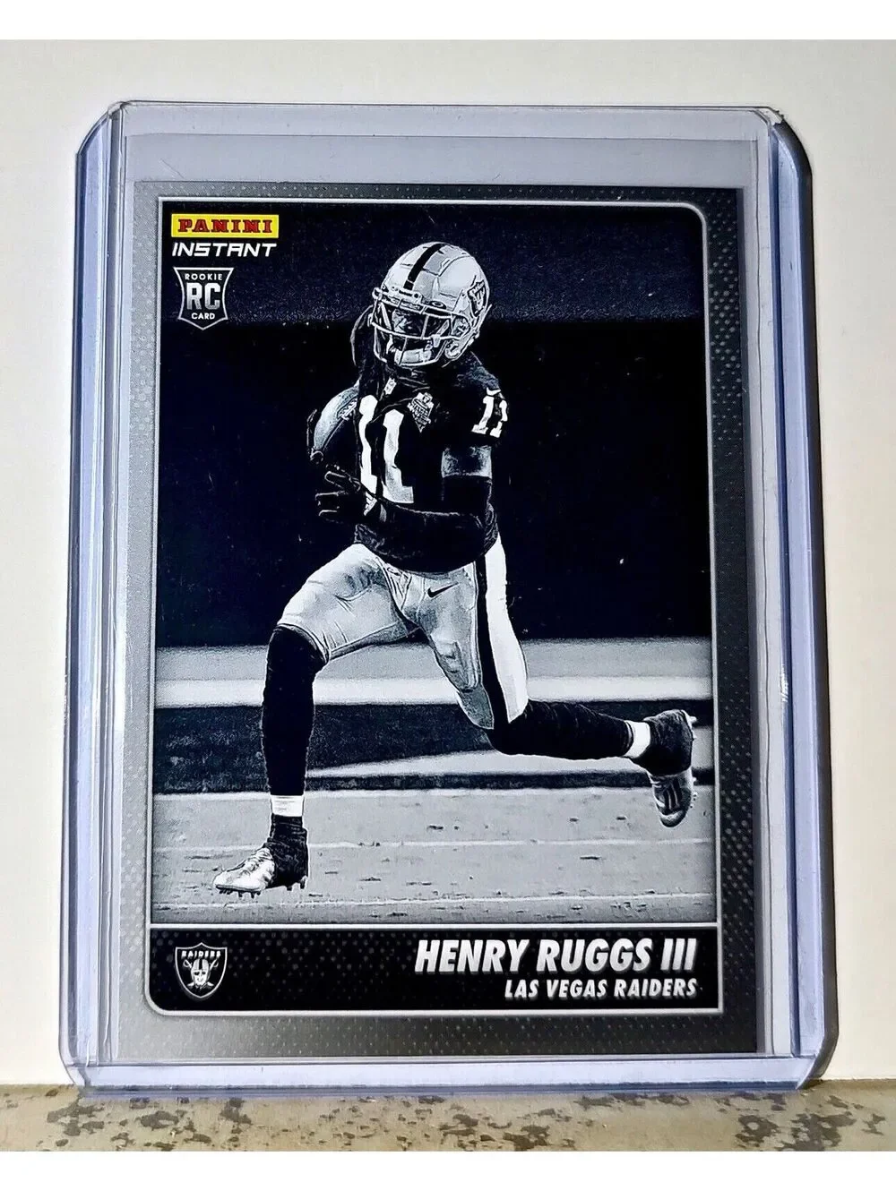 Henry Ruggs III 2020 Panini NFL #27 Black and White Rookies Raiders 1 of 518