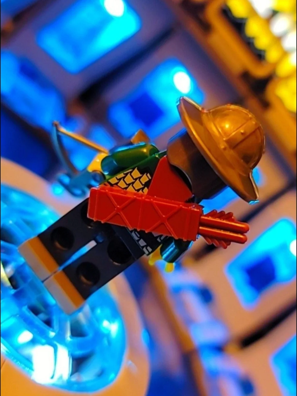 Building Block knight minifigure