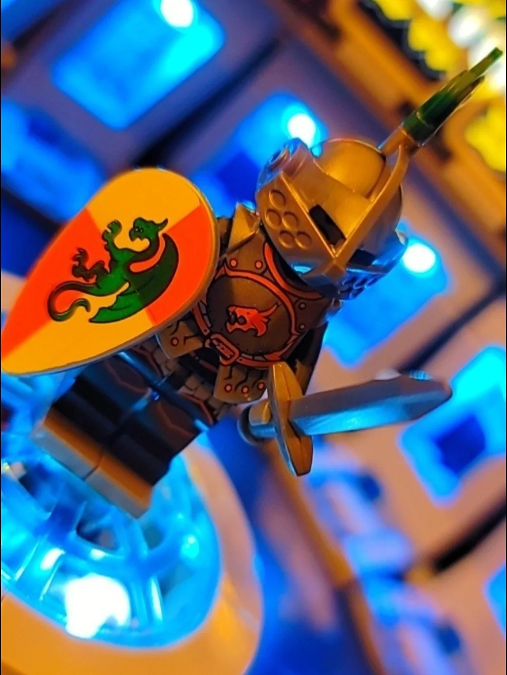 Building Block knight minifigure