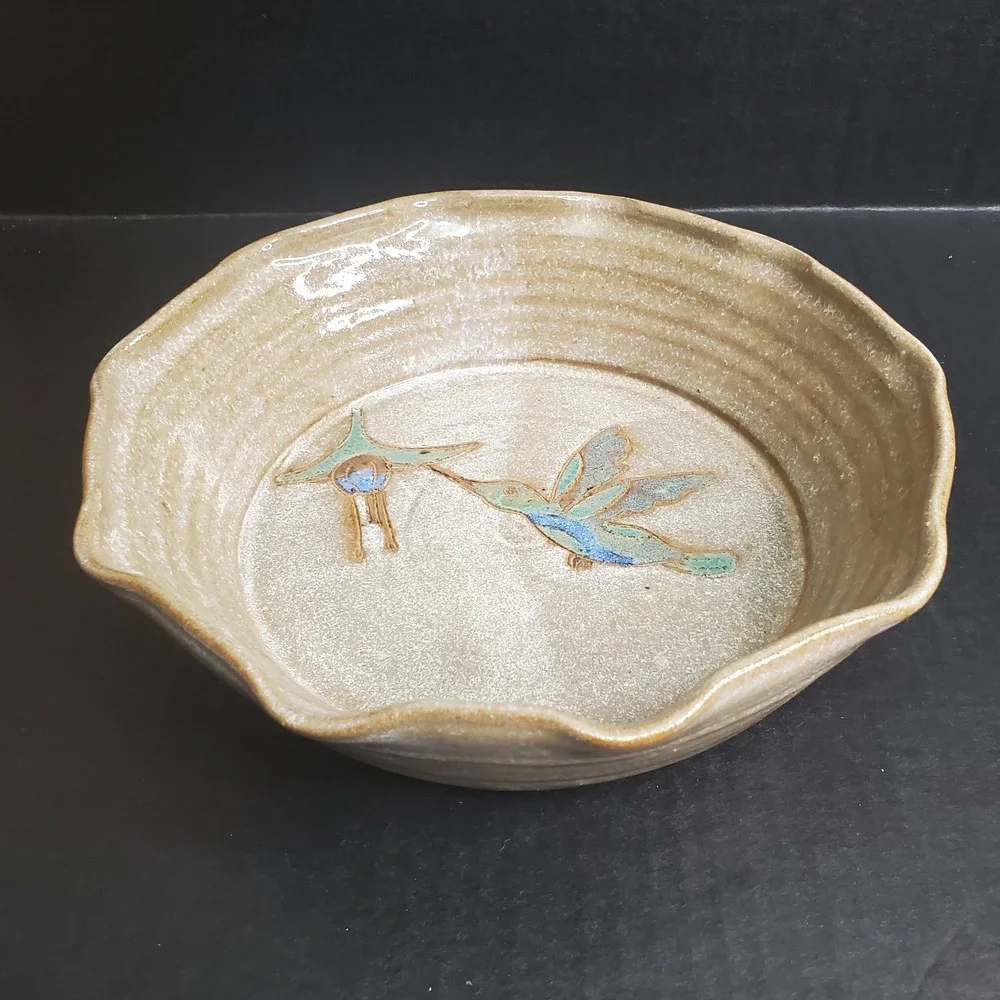 Vintage Mellow Mud Clay Deep Pie Plate 7