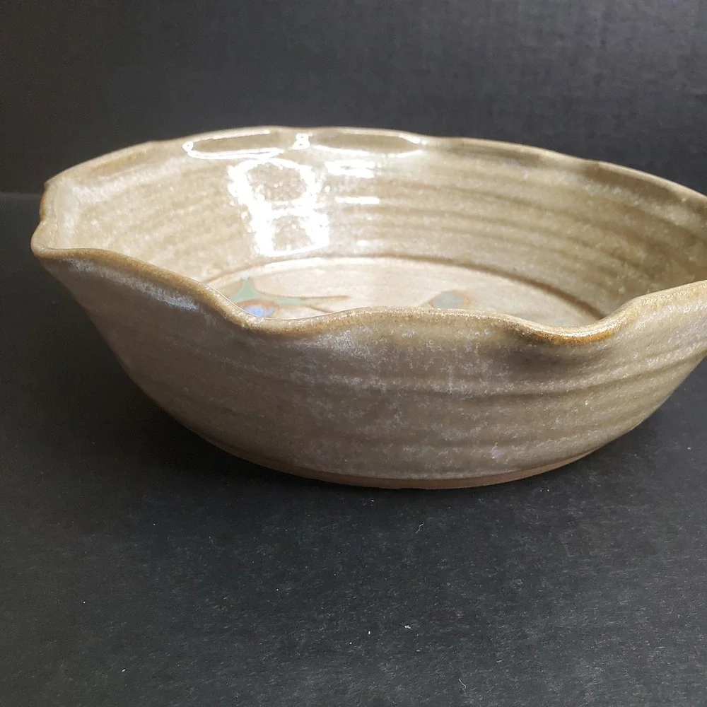 Vintage Mellow Mud Clay Deep Pie Plate 7