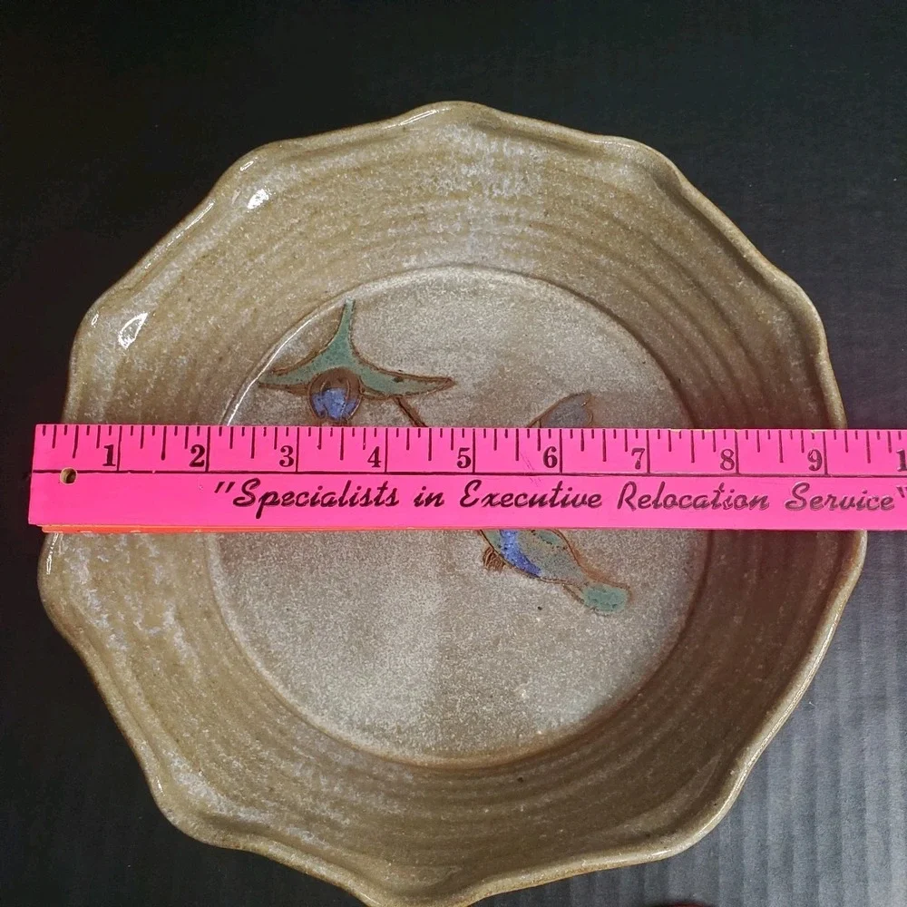 Vintage Mellow Mud Clay Deep Pie Plate 7