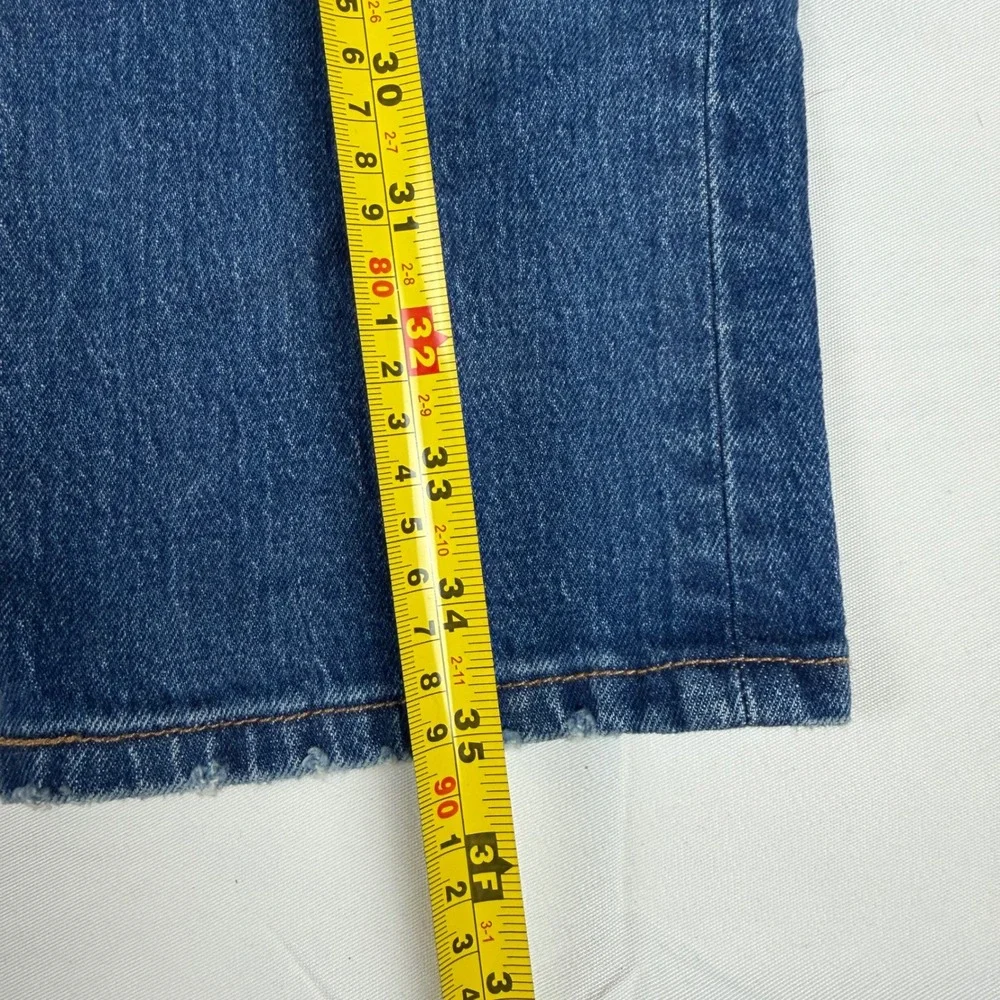 Levis 501‎ Original Fit Straight Leg Blue Denim Button Fly Jeans Mens 29x32