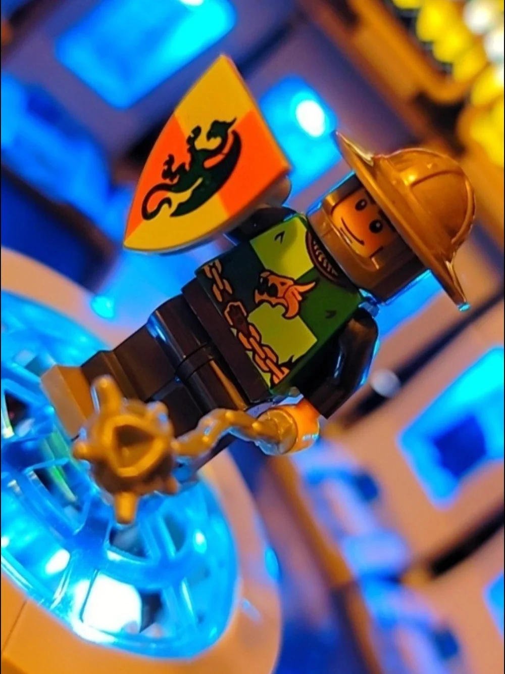 Building Block knight minifigure