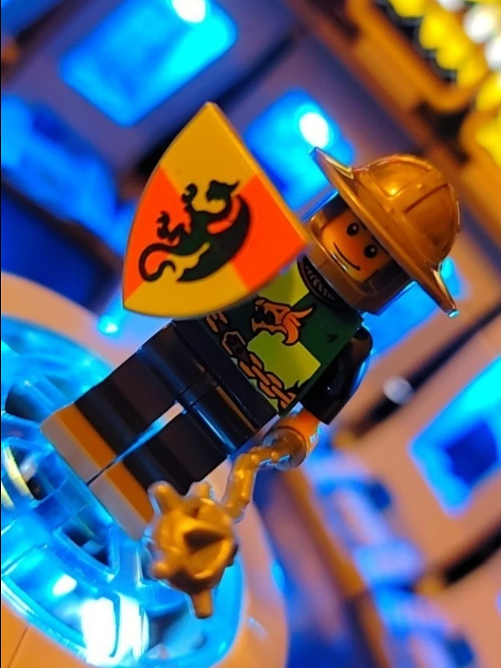 Building Block knight minifigure