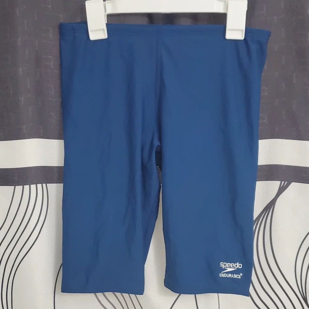 Speedo Men's Solid Endurance+ Jammer Swimsuit 805013/4