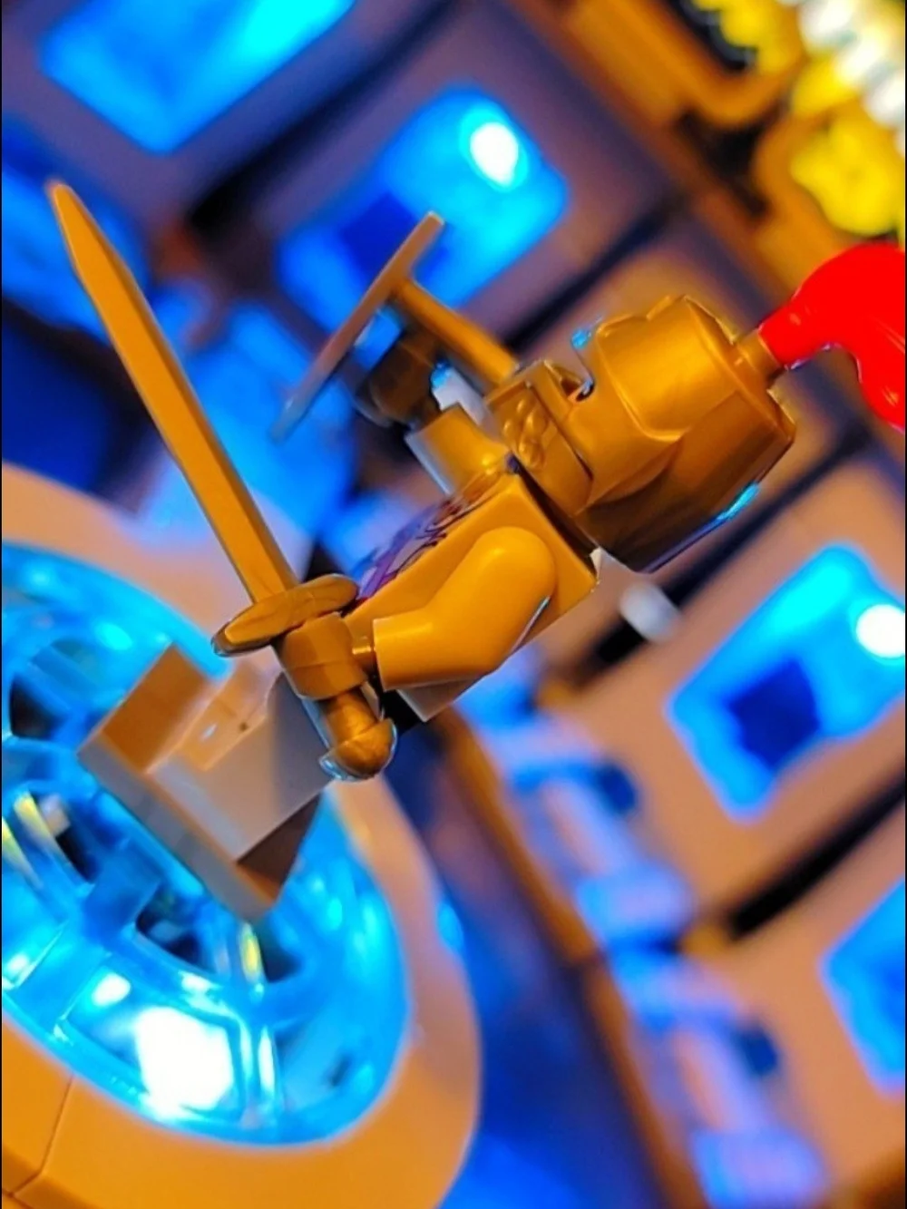Building Block knight minifigure
