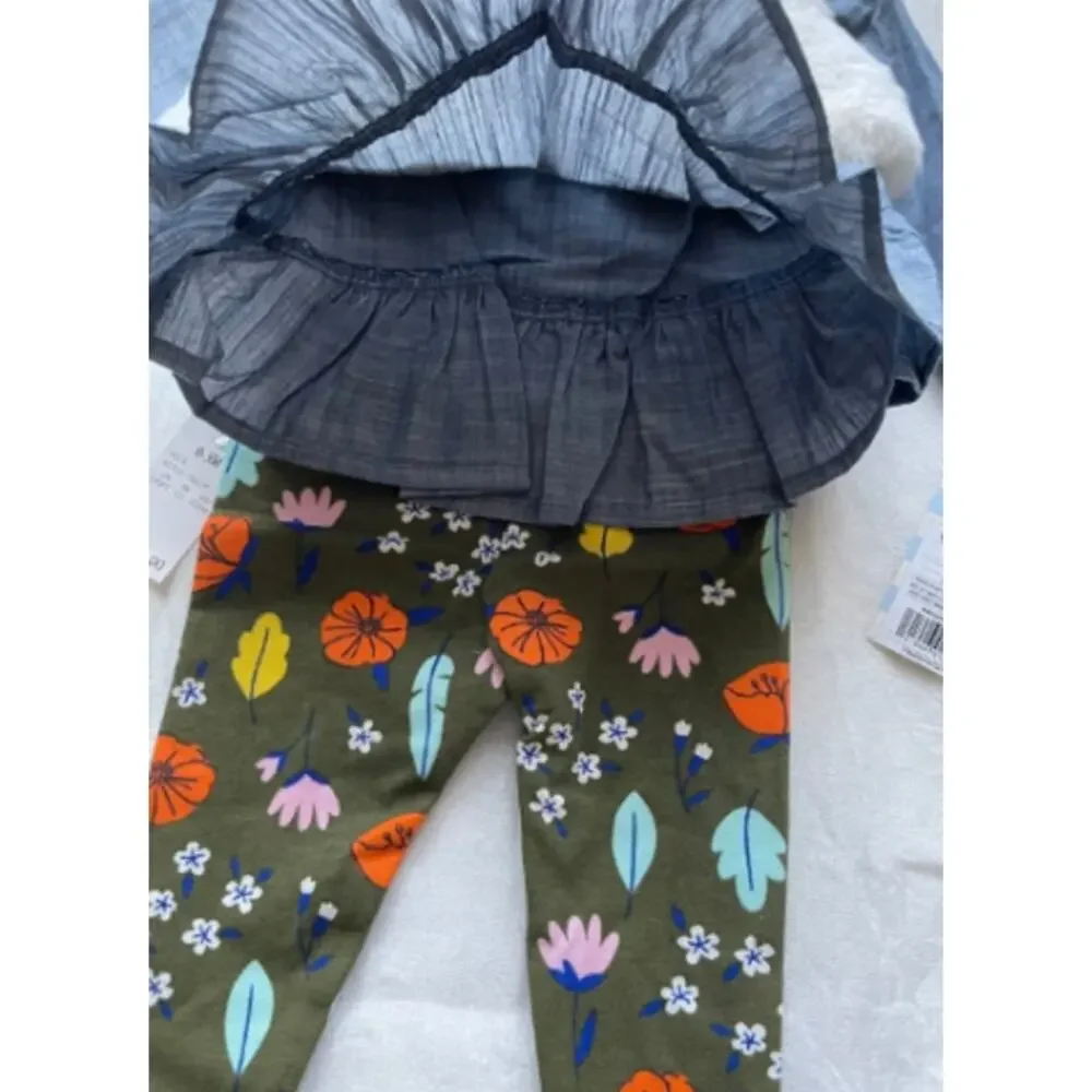 Beautiful Cat & Jack little girls outfit, NEW Size 0-3 month
