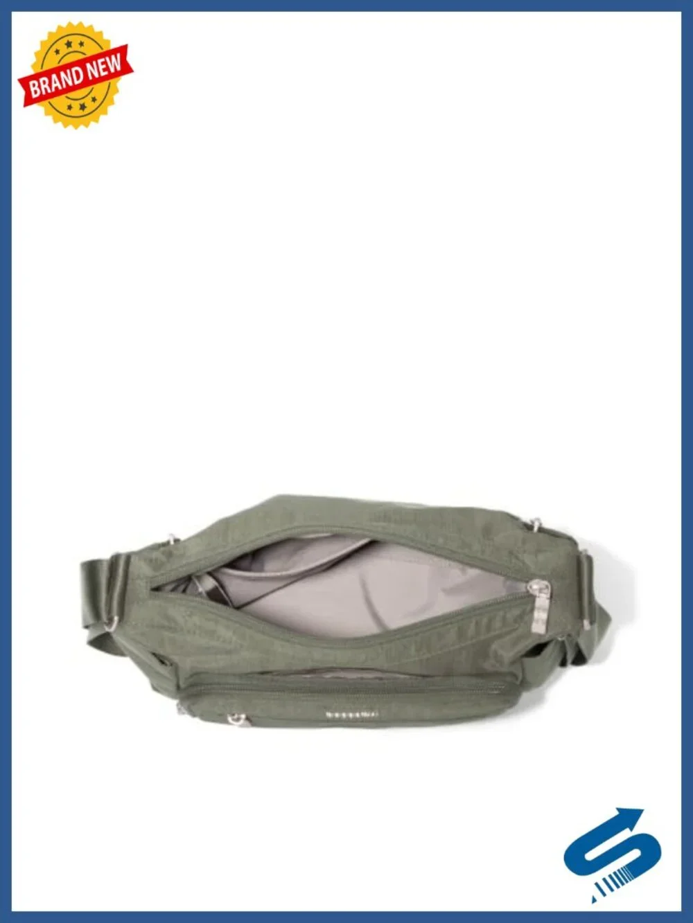 Nylon Hobo Crossbody Bag with RFID Wallet and Water Bottle Holder