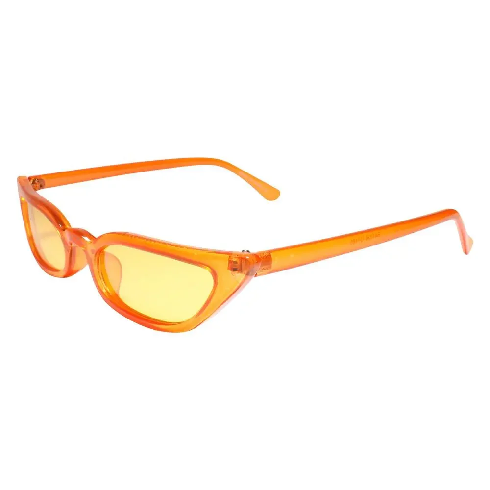 Classic Rockabilly 80s Cat Eye Orange Sunglasses