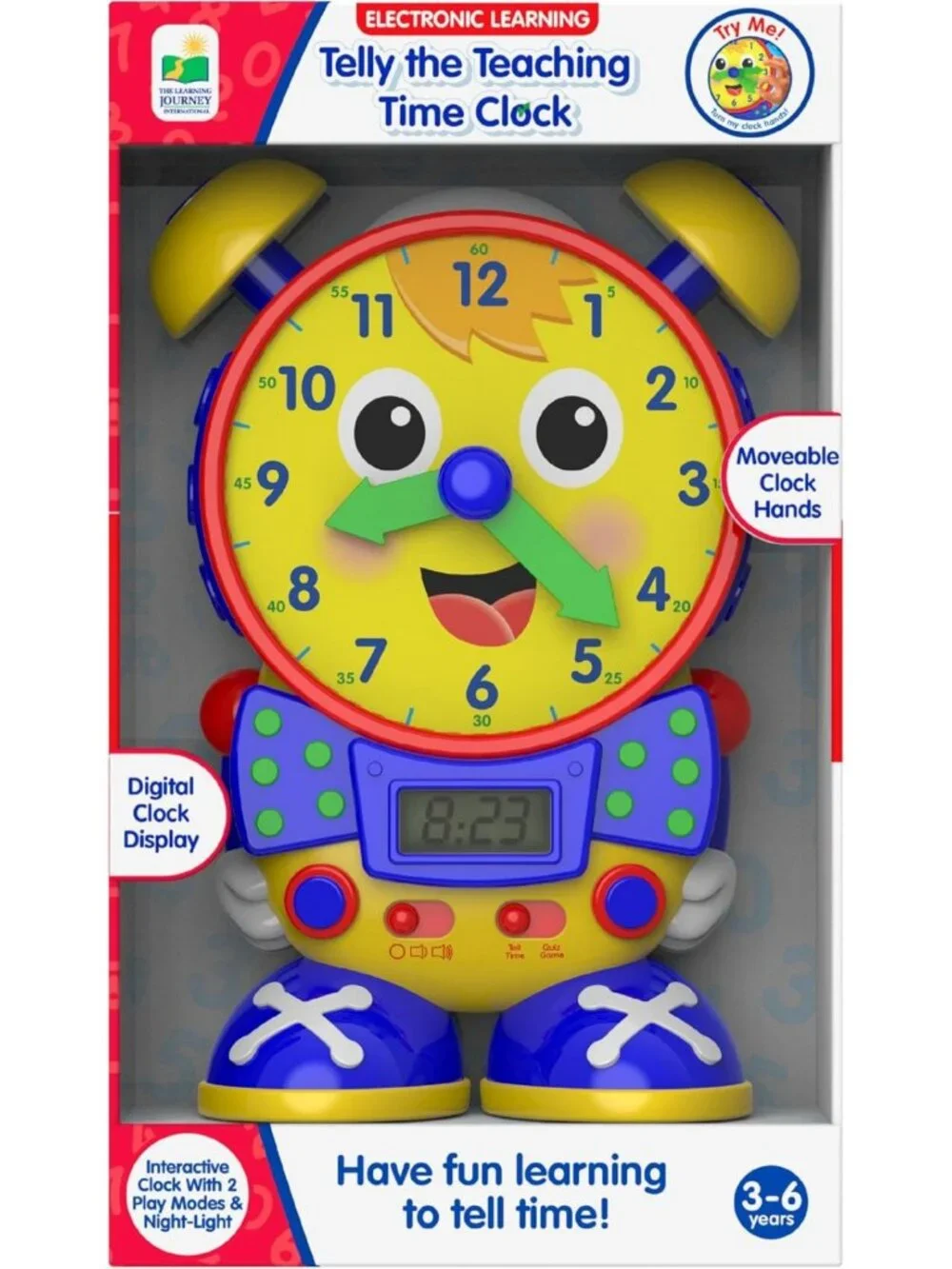 Interactive Teaching Time Clock Toy – Analog & Digital Learning for Toddlers 3