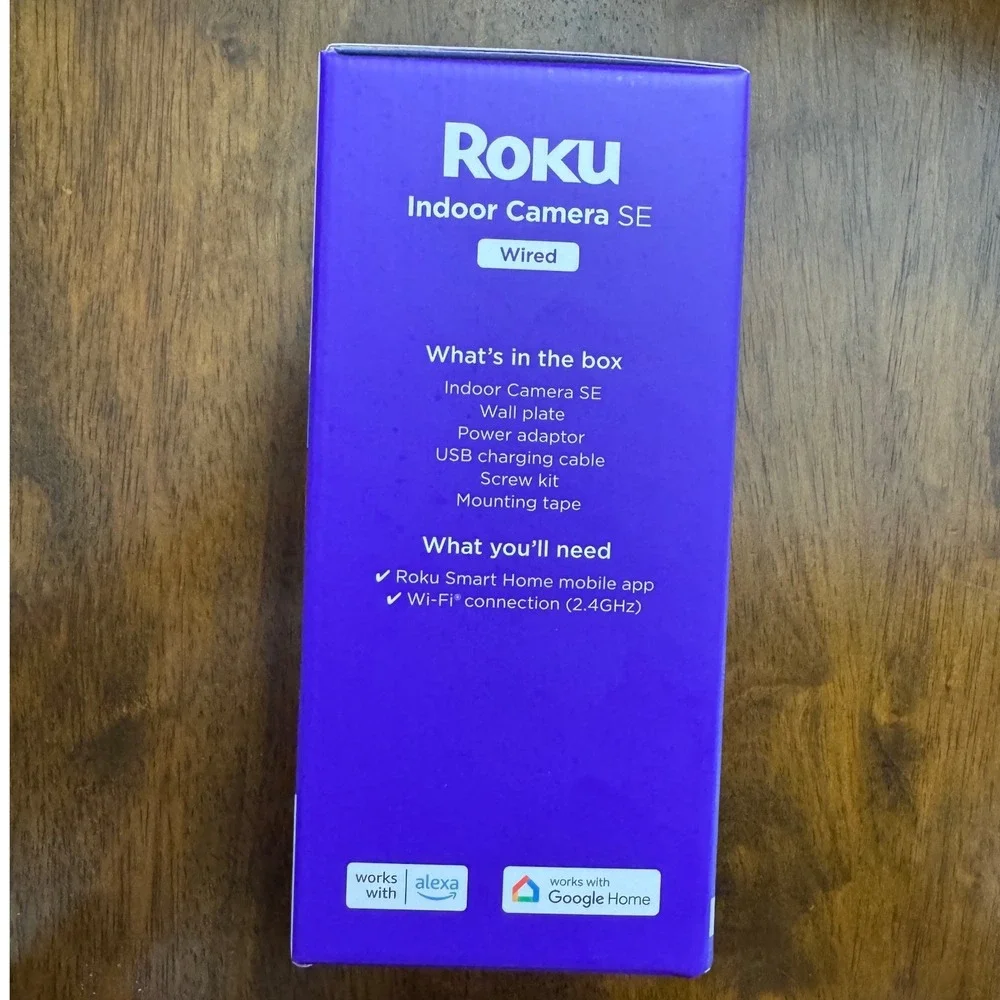 Roku Indoor Camera‎ SE Wired 1080p HD Video Motion Sound Detection Night Vision