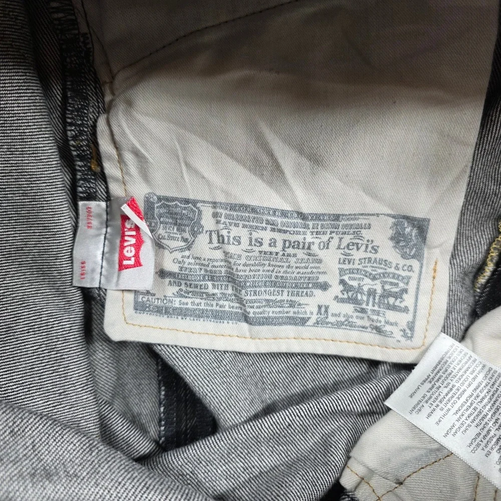 Levi's‎ 501 Original Fit Jeans Mens 36x32 Dark Indigo Button Fly Straight Leg