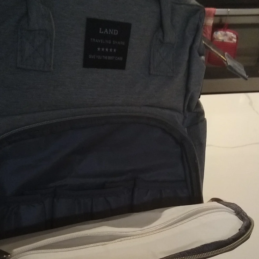 Multifunctional‎ Gray Diaper Bag Backpack