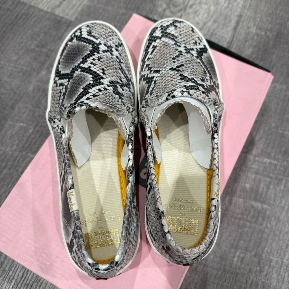Keds X‎ Kate Spade New York Double Decker Snake-embossed Sneakers