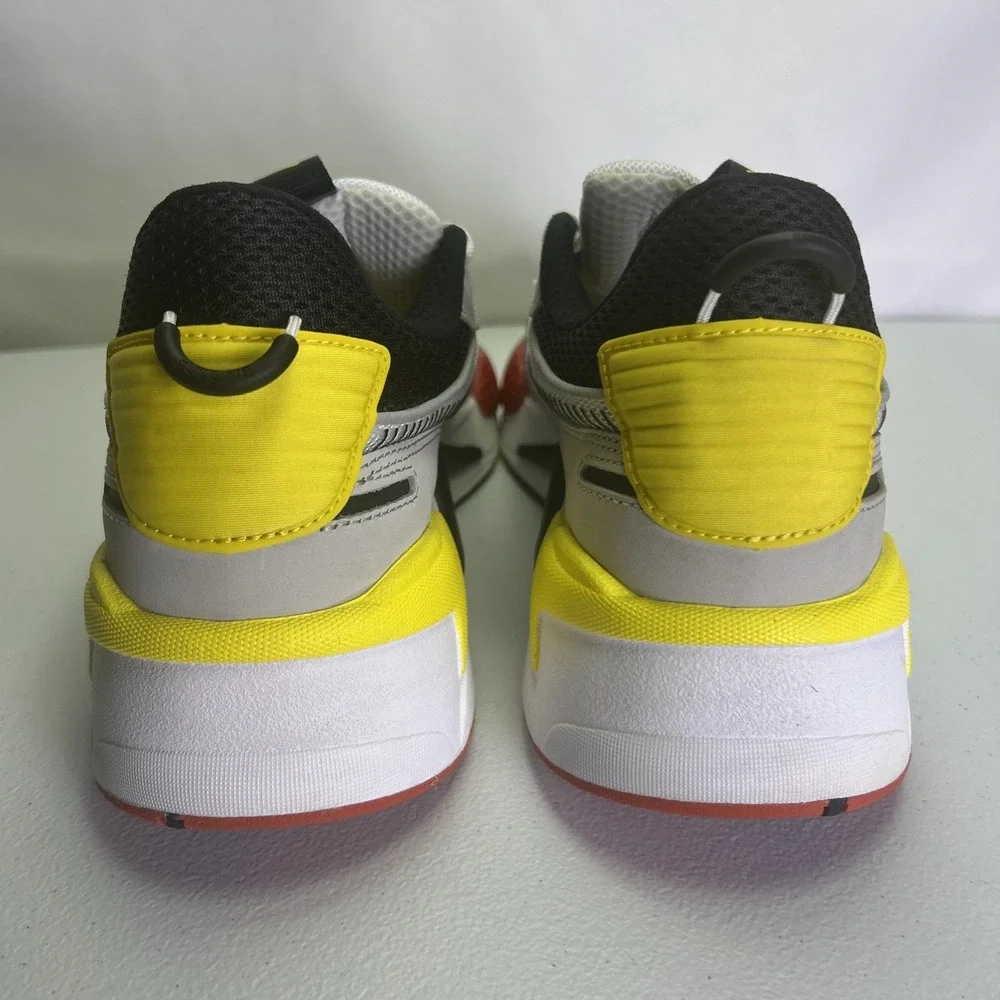 Puma RS-X Toys Sneakers  White Cyber Yellow Black Red 369449-15 Men's 10.5 US