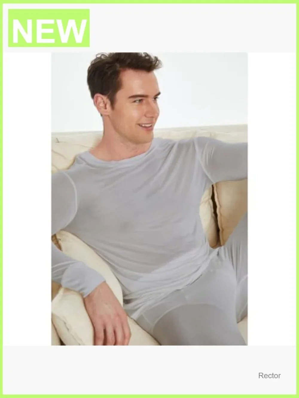 Silk Knitted Thermal Underwear Long Johns Bottom - Men's