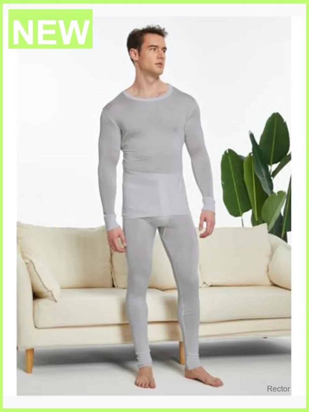 Silk Knitted Thermal Underwear Long Johns Bottom - Men's