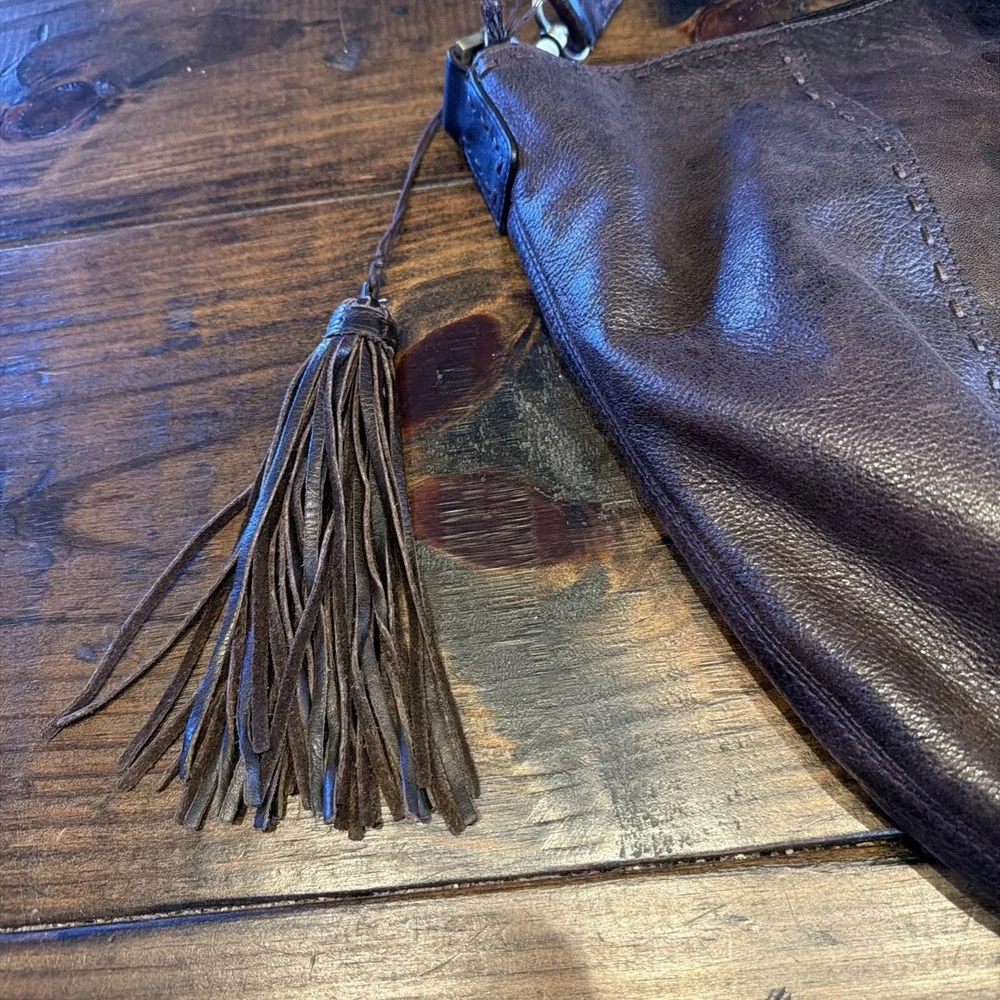 Sigrid‎ Olsen Brown Leather Hobo Shoulder Bag Soft Slouchy