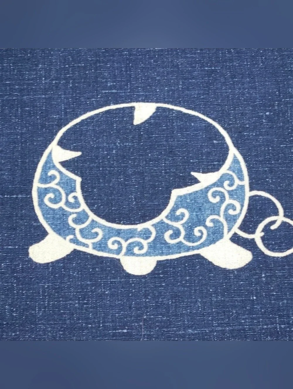 Sasakura Gensho Japanese Indigo Tea Ceremony Noren Style Wall Hanging 56x44