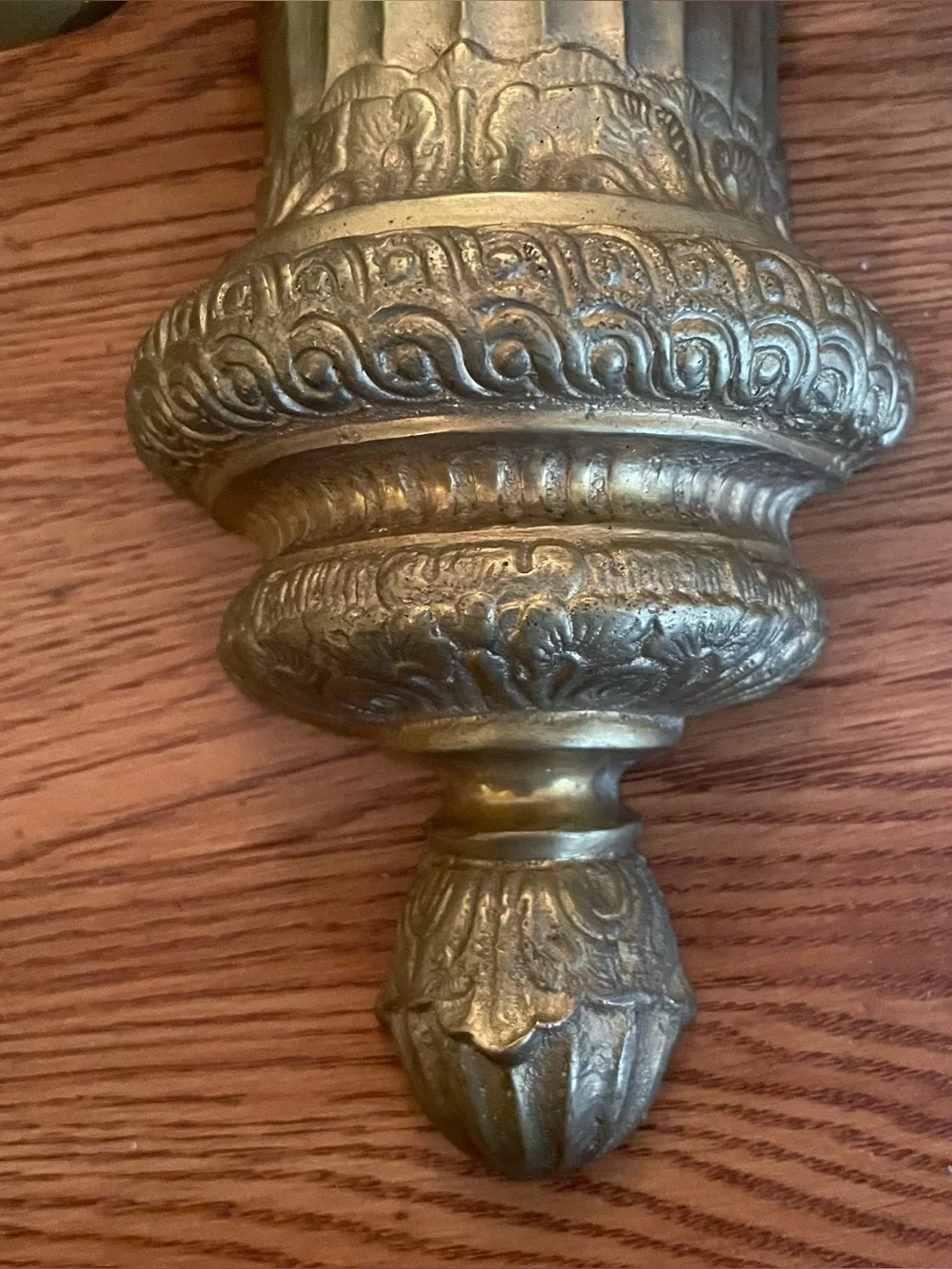 Antique E F Caldwell Large‎ Bronze 2 Light Sconce Gilt Patina