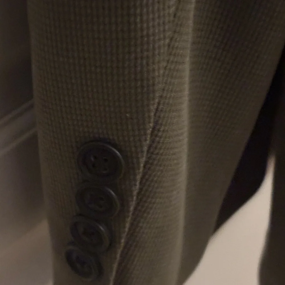 Alfani‎ Mens Blazer Size 44R Jacket Sport Coat Beige Tencel
