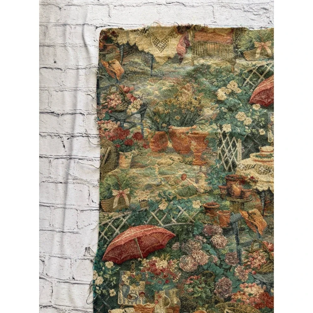 Vintage Romantic Scene French Country Tapestry Woven 26