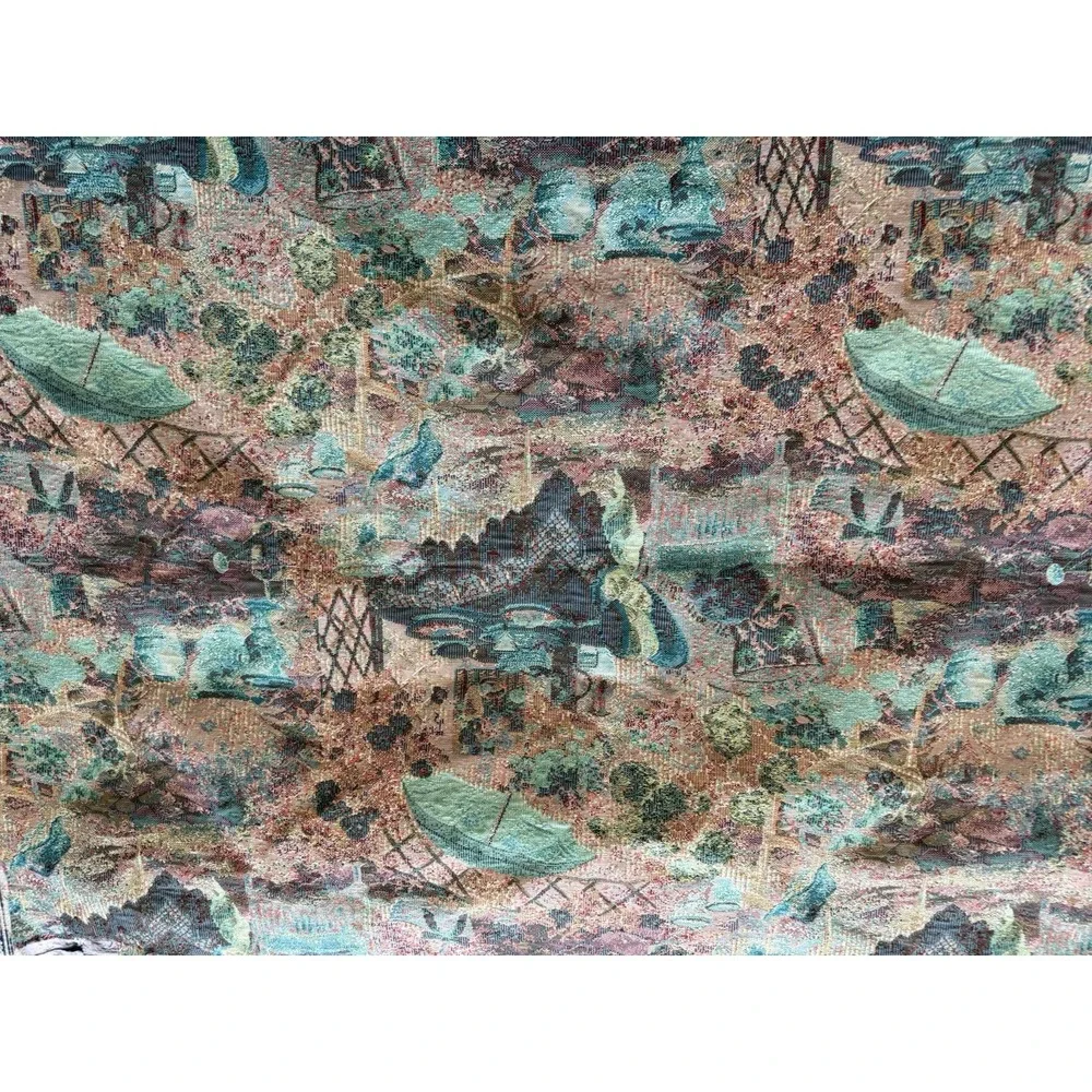 Vintage Romantic Scene French Country Tapestry Woven 26