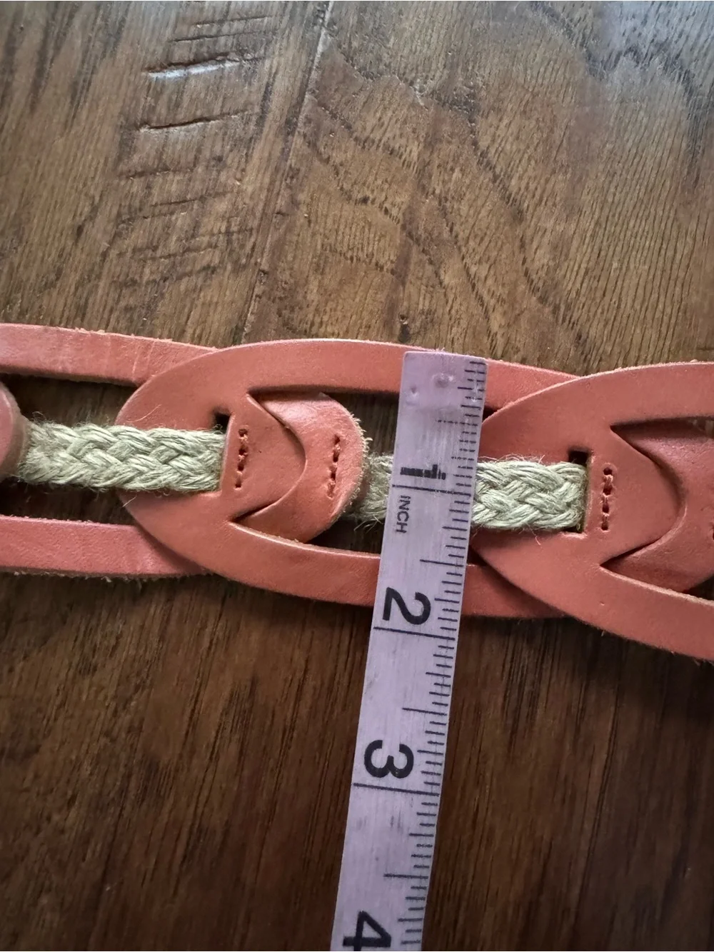 Linea Pelle Leather‎ Jute Rope Belt