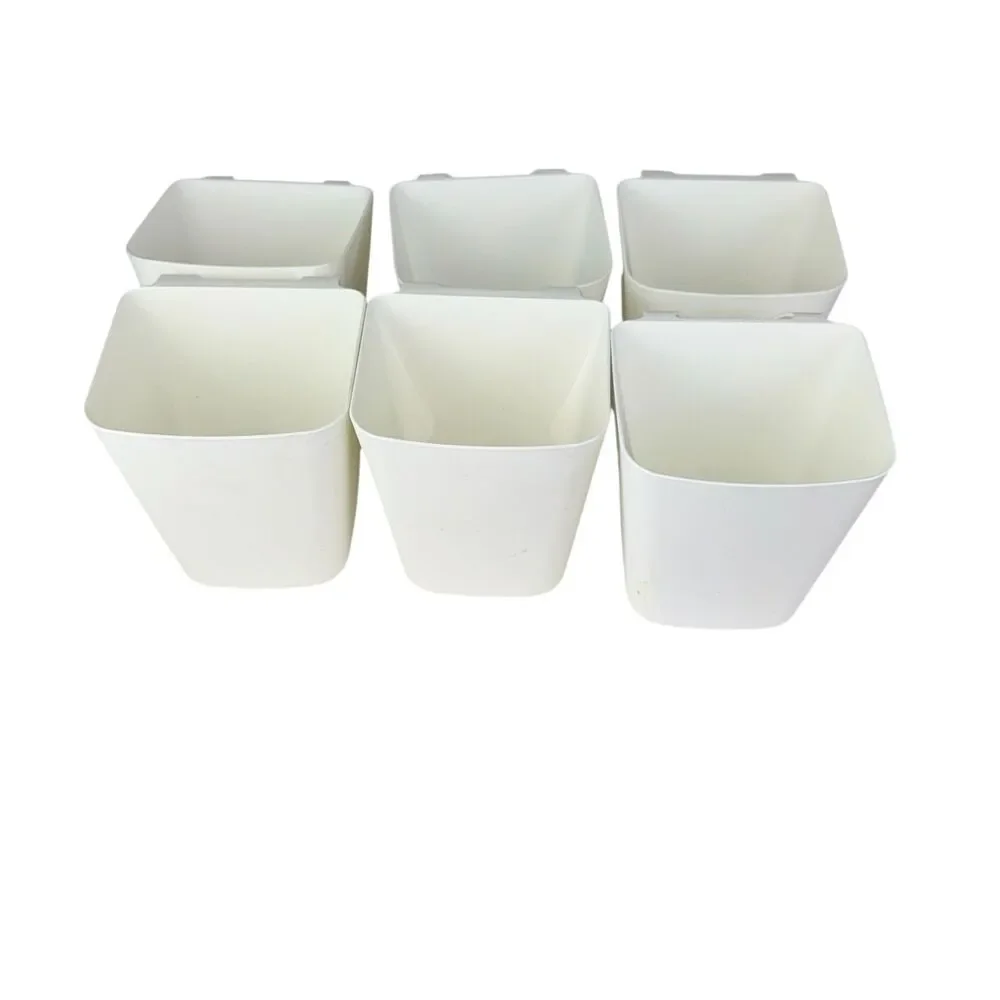 Lot‎ of 6 Ikea Sunnersta Container White Cup Organizer